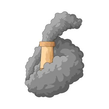 Factory Smoke illustration Stock-Illustration