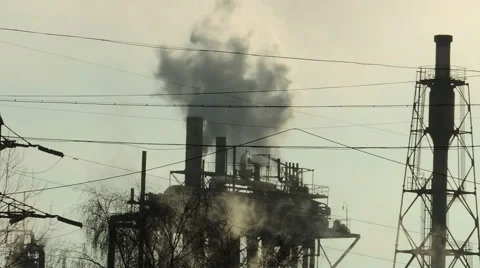 Factory smoke stack (4) Видео 44497911