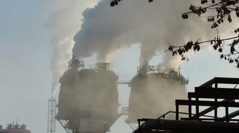 Factory smoke stack (6) Видео 44497895