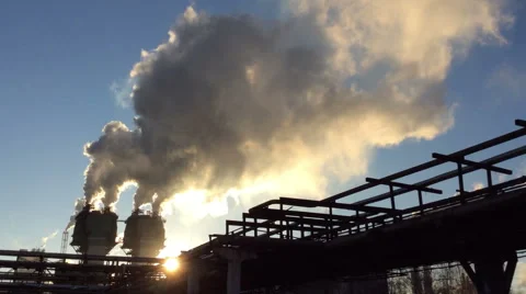 Factory smoke stack (8) Vidéo 44497937