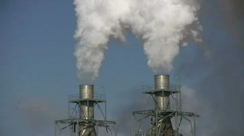 Factory Smoke stack Stock-Footage 313226