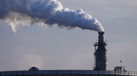 Factory Smoke stack Stock Footage 22733818