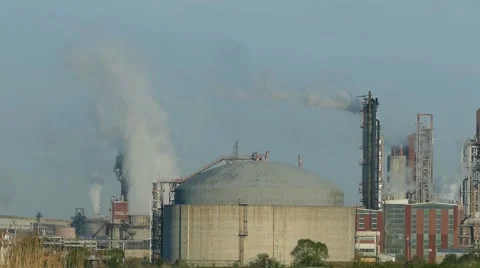 Factory Smoke  White Smoke Vídeo Stock 50489568