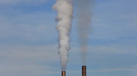 Factory smokestacks Stock Footage 23396023