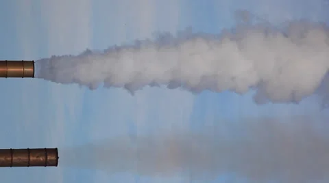 Factory smokestacks Stock Footage 23397283
