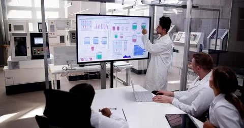 Factory Software Research Stock Photos