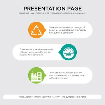 Factory, speedometer, triangle presentation Stock Illustration