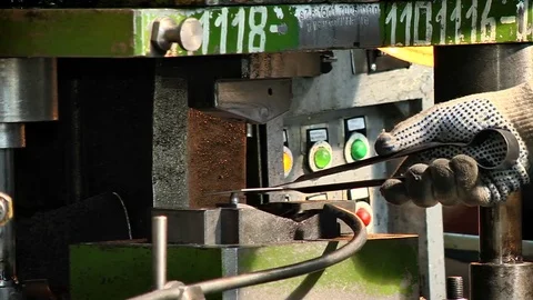 Factory stamping parts Stock Footage 70393072
