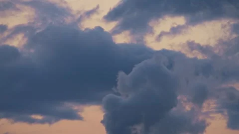 Factory Steam Emissions Rising into the Clouds During a Golden Sunset Vídeos de archivo 331166235