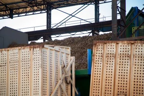 Factory sugar cane Stock Photos