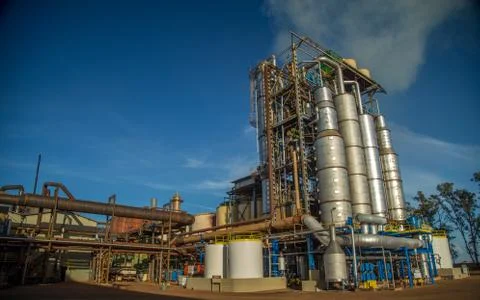 Factory sugar cane Stock Photos