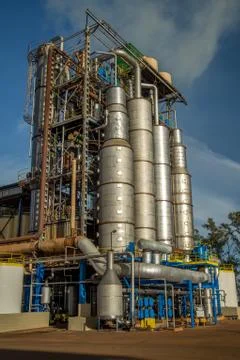 Factory sugar cane Foto stock