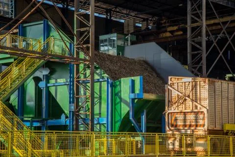 Factory sugar cane Stock Photos