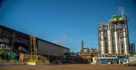 Factory sugar cane Stock Photos