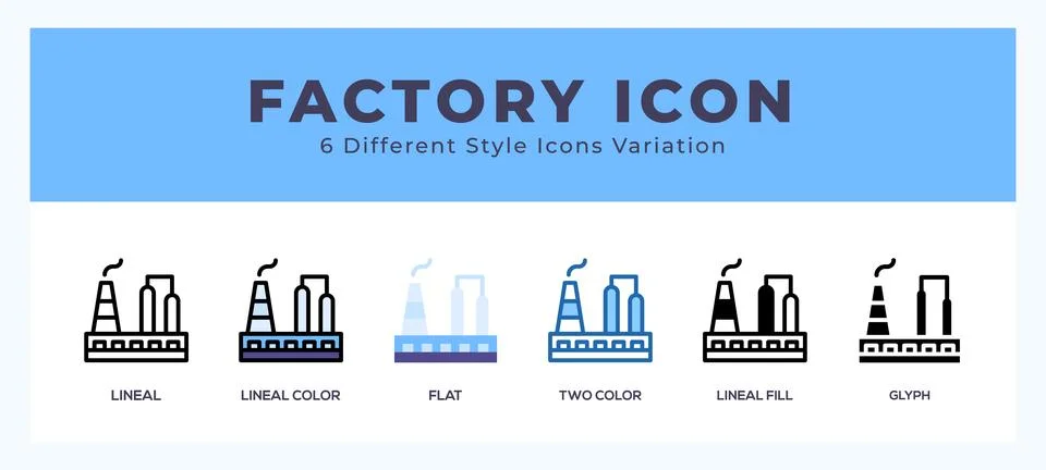 Factory symbol. logo. icon vector illustration. Stock Illustration