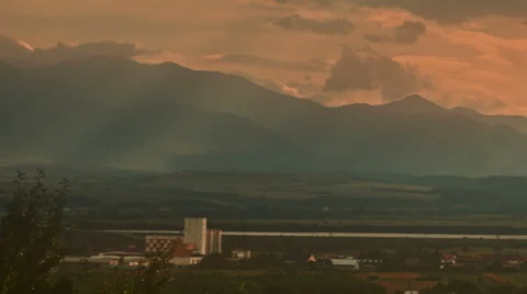 Factory time lapse afternoon light HD Stock Footage 42997904