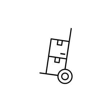 Factory, trolley, production icon. Element of production icon for mobile concept Stock Illustration