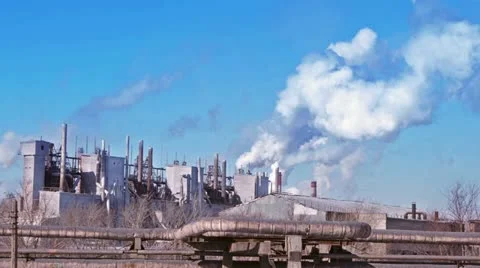 Factory tubes Stock Footage 22021540