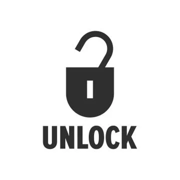 Factory unlock symbol Stock Illustration