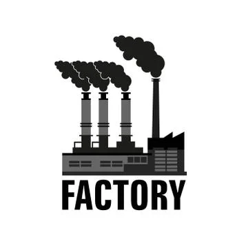 Factory Vector Icon Stock Illustration