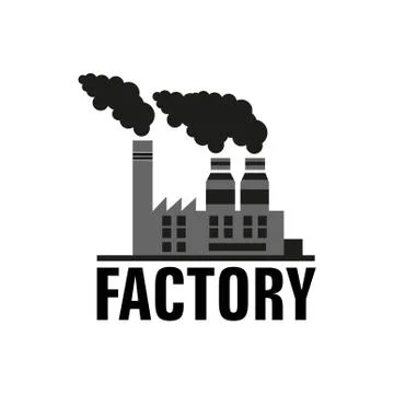 Factory Vector Icon Stock Illustration