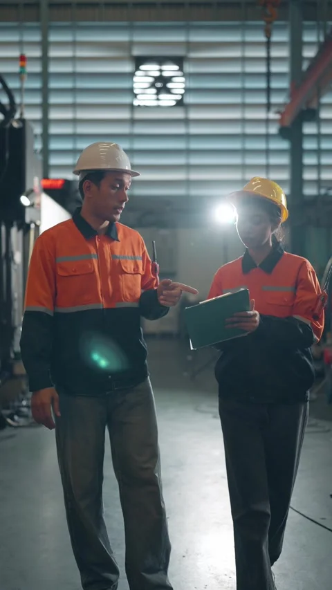 Factory Walkthrough Stock Footage 336316047
