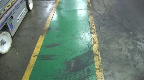 Factory Walkway - Marked - Tilt Up Stock Footage 61706308