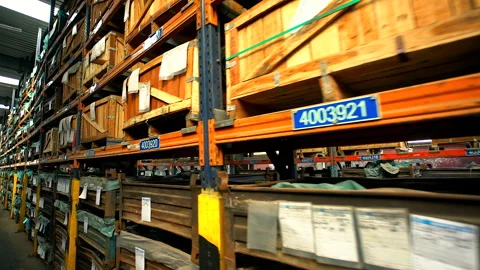 Factory ware house Stock Footage 254778226