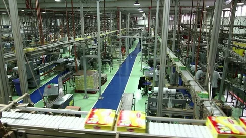 Factory warehouse 스톡 동영상 77051382