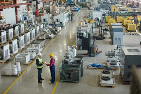 Factory warehouse space Stock Photos