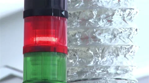 Factory warning lights Stock Footage 51061670