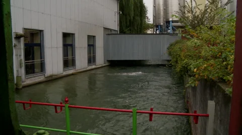 Factory By Water Video stock 43783550