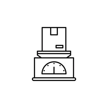Factory, weight icon. Element of production icon for mobile concept and web apps Illustrazione stock