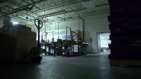 Factory Work Bench Push In - 4K 24fps Rec709 Stock-Footage 104425935