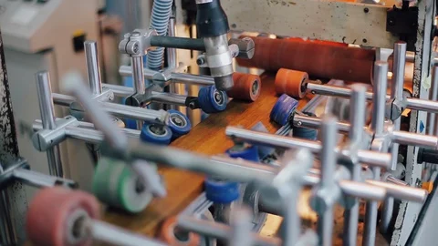 Factory Work on the production of PVC windows. Vídeo Stock 129383834