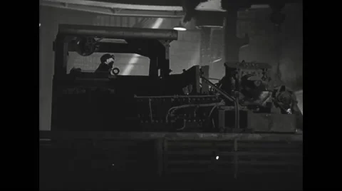 Factory worker adding scrap iron into blast furnace Stock Footage 44571177