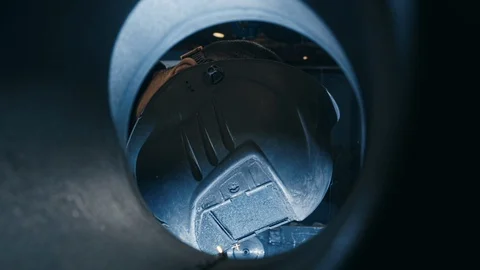 Factory Worker at Foundry welding, Bright Blue Fire Flame. Close up Stock Footage 127650551