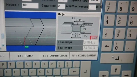 Factory worker in an industrial workshop Modern woodworking technologies Stock Footage 79293205