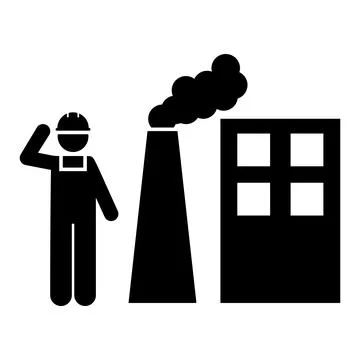 Factory, worker, job, engine icon. Element of manufacturing icon. Premium Stock Illustration