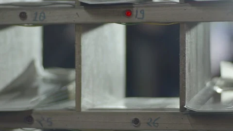 Factory worker keeping the part for further assembly - Shot on Sony FS7 Stock-Footage 91171600