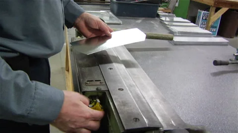Factory worker prepares a machine for use Stock-Footage 42958899