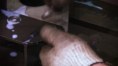 Factory Worker Tightening Bolt Stock Footage 341268421