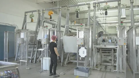 Factory Worker Waiting Stock-Footage 232961592