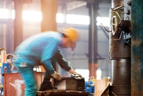 Factory workers are working in Stock Photos