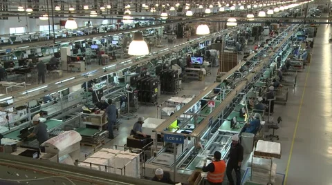 Factory working Timelapse Stock Footage