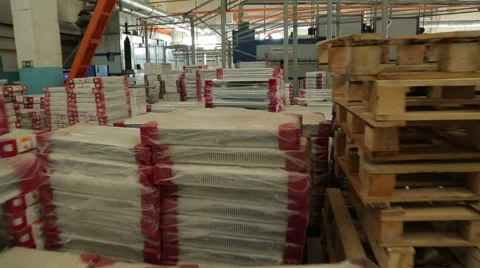 Factory's warehouse Stock Footage 63905448