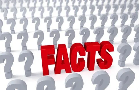 Facts answer questions Stock Illustration