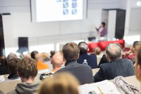 Faculty lecture and workshop. Stock Photos
