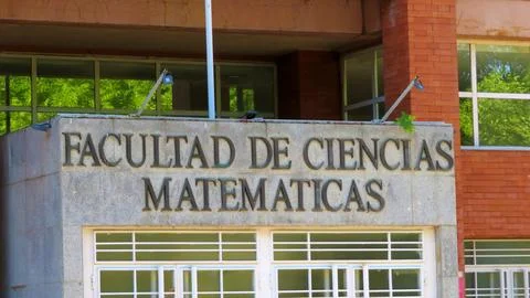 Faculty of Mathematical Sciences , Madrid, Spain,18/07/2026 Stock Photos