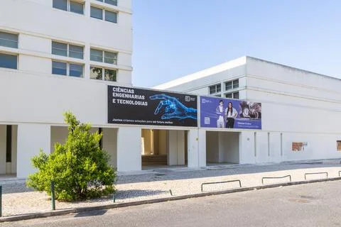 Faculty of sciences building c6 at university of lisbon Stock Photos